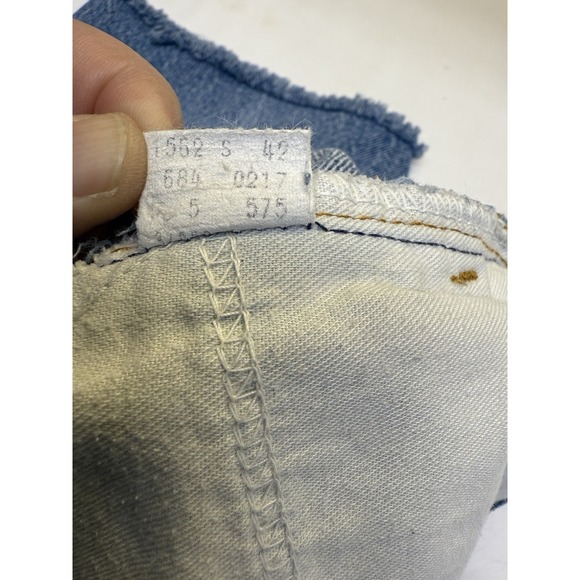 Vintage 1984 Orange Tab Levi's 575 Jorts Raw Hem Size 32 - Picture 7 of 12